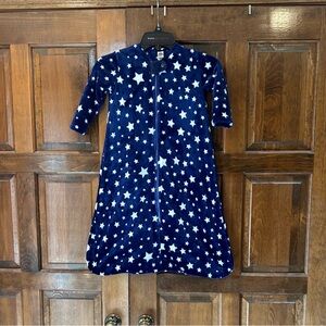 Hudson Baby HB Plush Sleeping Bag Sack Blanket Navy Stars Size 12-18 Months